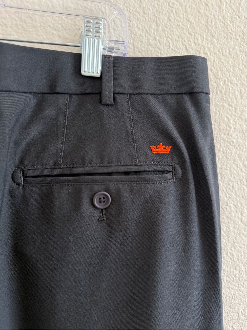 Peter Millar Black Moisture Wicking Element Dress Pants
